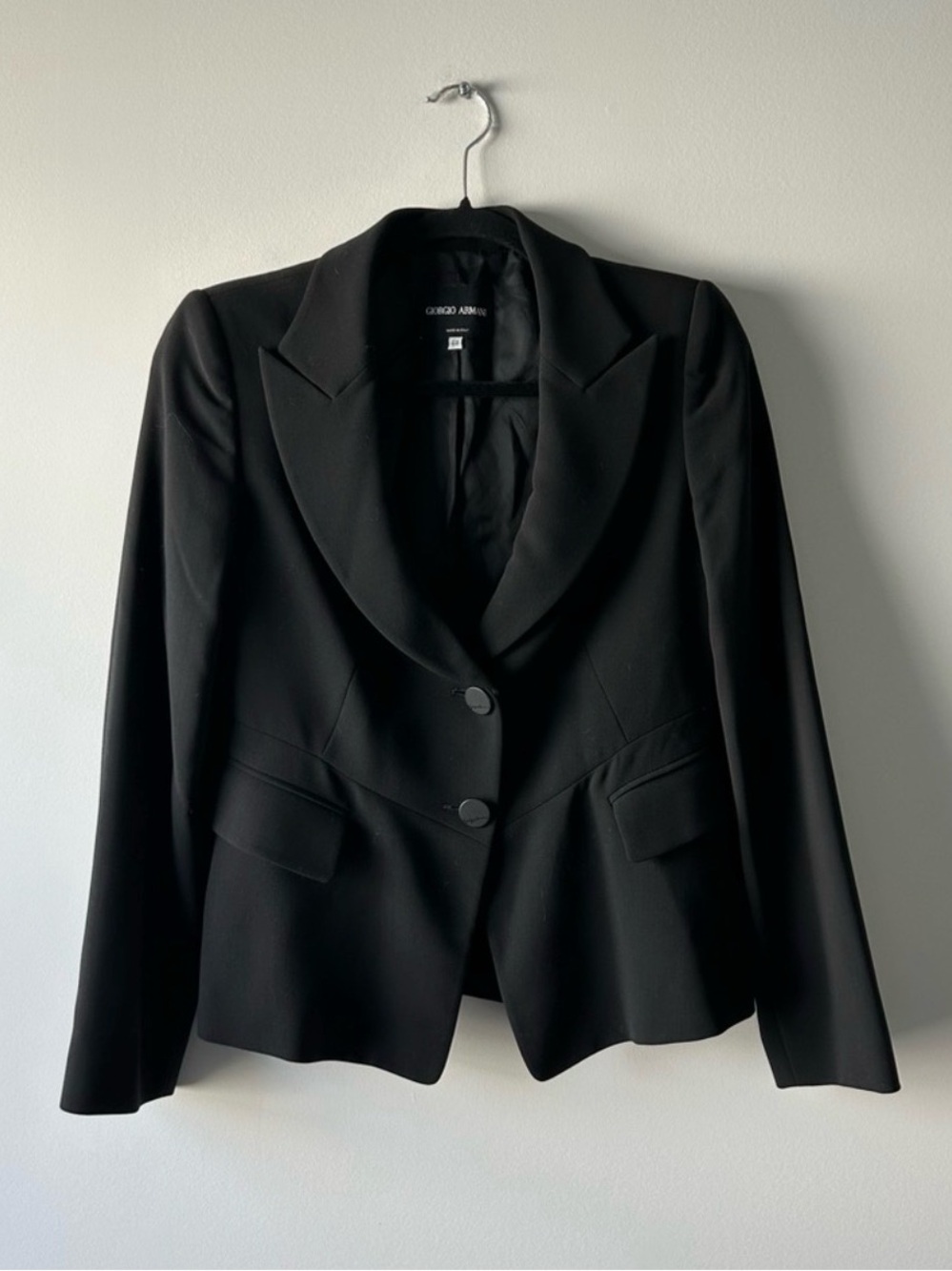 Giorgio Armani Black Tailored Women's Blazer Jacket